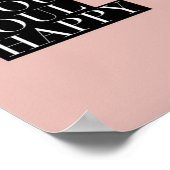 インスパイアの引用文 – 魂を幸せにする事をする ポスター (角)