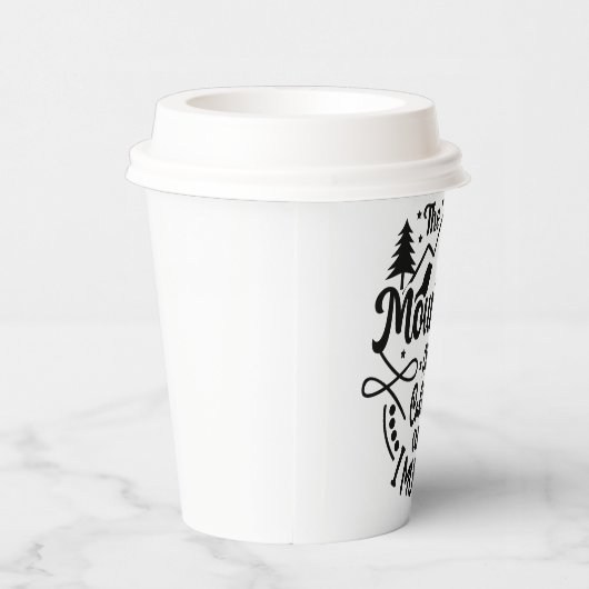 インスパイアの引用文lブユニークラック&ホワイト 紙コップ (右)