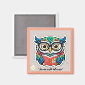 「インスパイアの本好き」 マグネット (正面/裏面)