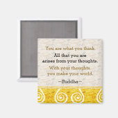 インスパイアの考え仏引用文 マグネット (正面/裏面)