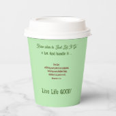 インスパイアの聖句 – やる気を起こさせる高揚する信仰 紙コップ (正面)