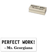 インスパイアの「PERFECT WORK!」 +教育者カスタム名 ラバースタンプ (押印)