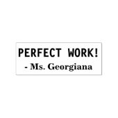 インスパイアの「PERFECT WORK!」 +教育者カスタム名 ラバースタンプ (インプリント)