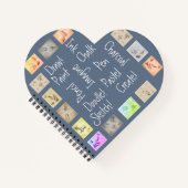 インスパイアのArt Wordsアンティークスケッチハートスケッチ ノートブック (正面)