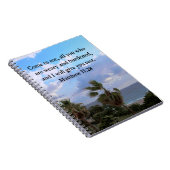 インスパイアのMATTHEW 11:28聖なる書物、 経典デザイン ノートブック (右側)