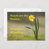 インスパイアはがき。花 ポストカード (正面/裏面)