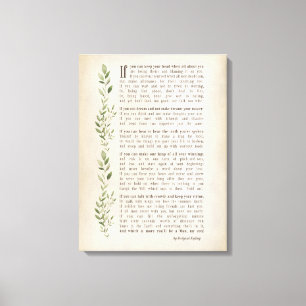 インスパイアもしRudyard Kiplingの詩 キャンバスプリント