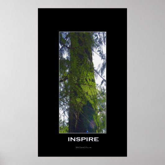 インスパイアやる気を起こさせるTree Art Poster canvas ポスター (正面)
