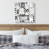 インスパイアインディアン抽象芸術姿6 キャンバスプリント (インサイチュ (寝室))