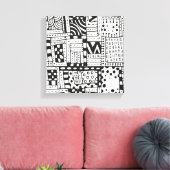 インスパイアインディアン抽象芸術姿6 キャンバスプリント (インサイチュ (リビング))