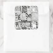 インスパイアインディアン抽象芸術姿 スクエアシール (バッグ)