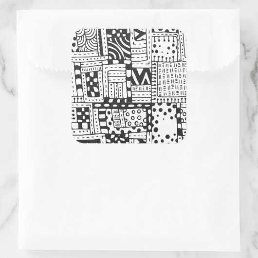 インスパイアインディアン抽象芸術姿 スクエアシール (バッグ)