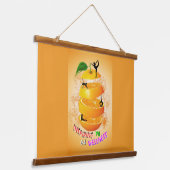 インスパイアウェルネス・ヨガ 吊り下げ型タペストリー (傾斜あり)