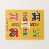 インスパイアカラフルアスピアパイHappy Pi Day ジグソーパズル (横)