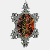 インスパイアカリフォルニアファイスオーナメント スノーフレークピューターオーナメント (左)