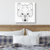 インスパイアキツネヘッド6 キャンバスプリント (インサイチュ (寝室))