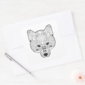 インスパイアキツネ スクエアシール (封筒)