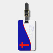 インスパイアキリスト教の旗 ラゲッジタグ (正面縦)