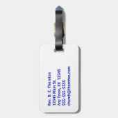 インスパイアキリスト教の旗 ラゲッジタグ (裏面縦)