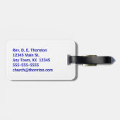 インスパイアキリスト教の旗 ラゲッジタグ (裏面横)