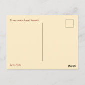 インスパイアクリエイティブ引用文付きタイポグラフィ持続性 ポストカード (裏面)