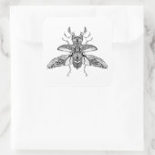 インスパイアサイケデリック虫 スクエアシール (バッグ)