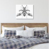 インスパイアサイケデリックStag-Beetle 6 キャンバスプリント (インサイチュ (寝室))