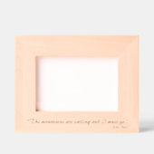 インスパイアズジョンミュアマウンテン引用文様式化 レーザー彫刻フレーム (正面)