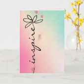 インスパイアデイジー カード (黄色い花)