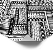 インスパイアトライバル美術パターン2 ポスター (角)