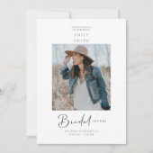 インスパイアド ブライド フォト ブライダル シャワー 招待状 (正面)