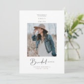 インスパイアド ブライド フォト ブライダル シャワー 招待状 (スタンド正面)