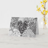 インスパイアハート カード (黄色い花)