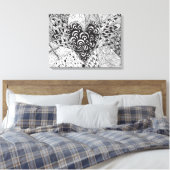 インスパイアハート キャンバスプリント (インサイチュ (寝室))