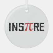 インスパイアパイ日 | Happy Piの日Math Gives ガラスオーナメント (正面)