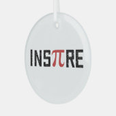 インスパイアパイ日 | Happy Piの日Math Gives ガラスオーナメント (正面左)