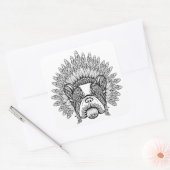 インスパイアフランスの軍帽 スクエアシール (封筒)