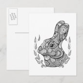 インスパイアリースの兎の頭 ポストカード (正面/裏面)