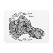 インスパイアリースの兎の頭 マグネット (横)