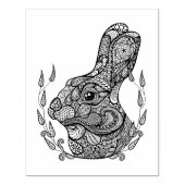 インスパイアリースの兎の頭 ラバースタンプ (インプリント)