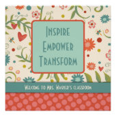 インスパイア先生かわいらしフローラ ポスター (正面)