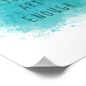 インスパイア君は十分なシンプル引用文 ポスター (角)