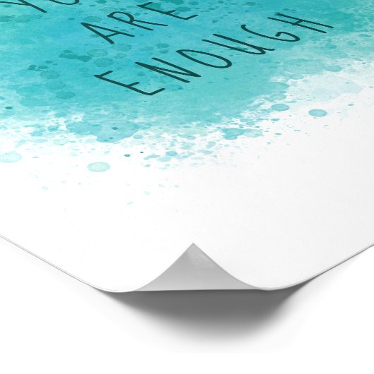 インスパイア君は十分なシンプル引用文 ポスター (角)