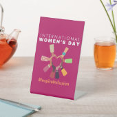 インスパイア国際的女子の日 台座サイン (インサイチュ)