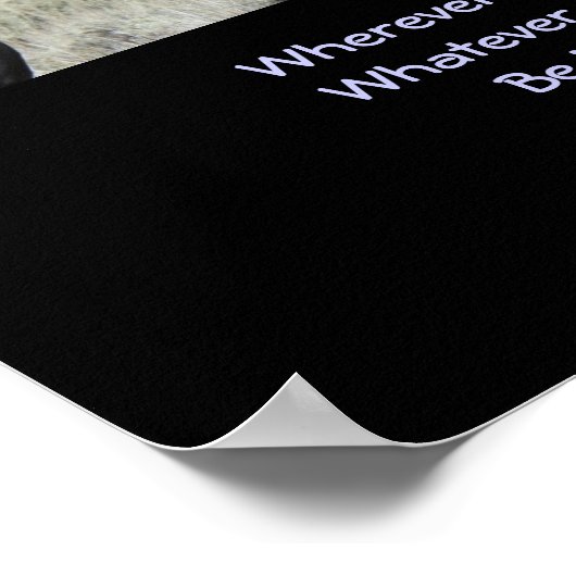 インスパイア引用文2つの茶色の野生の馬のヌズリング ポスター (角)