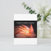 インスパイア引用文 ポストカード (スタンド正面)