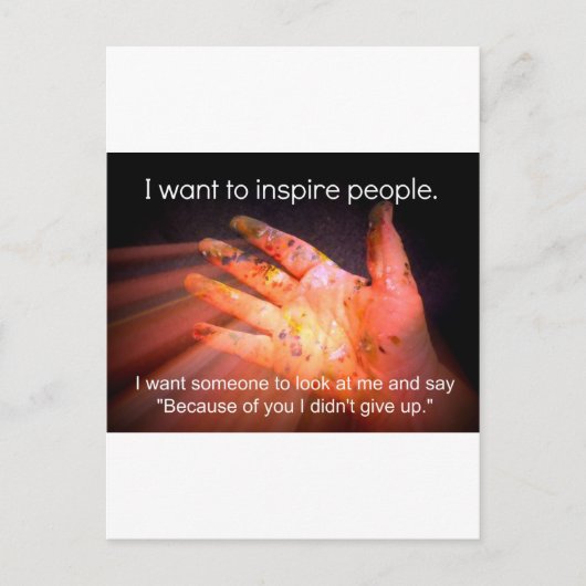 インスパイア引用文 ポストカード (正面)