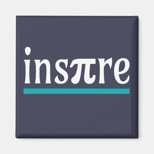 インスパイア数感動的式パおもしろいン マグネット (正面)