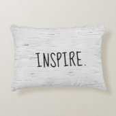 インスパイア文字オン樺の木ツリーアクセント枕 アクセントクッション (正面)