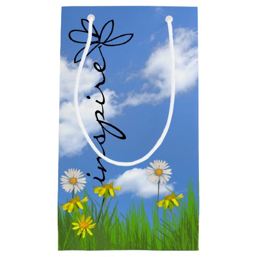 インスパイア文字デイジー スモールペーパーバッグ (正面)